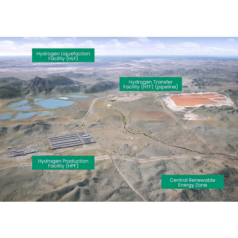 Australian government is investing $437 million to build a 2.5GW green hydrogen energy center