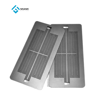 Custom design of graphite hydrogen fuel cell bipolar plate
