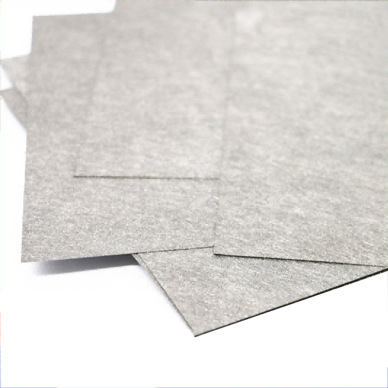 High efficiency hydrogen diffusion layer titanium sintered mat