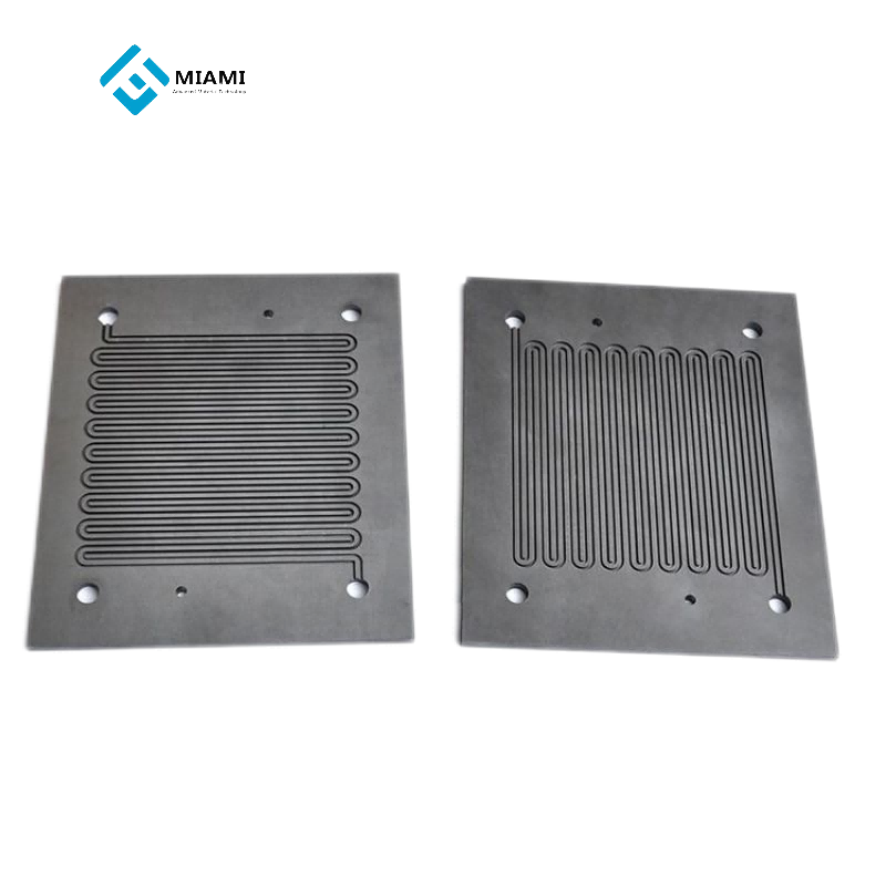 High power density graphite hydrogen fuel cell bipolar plate