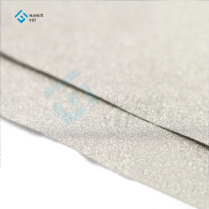 Titanium fiber felt for hydrogen fuel cell efficiency components