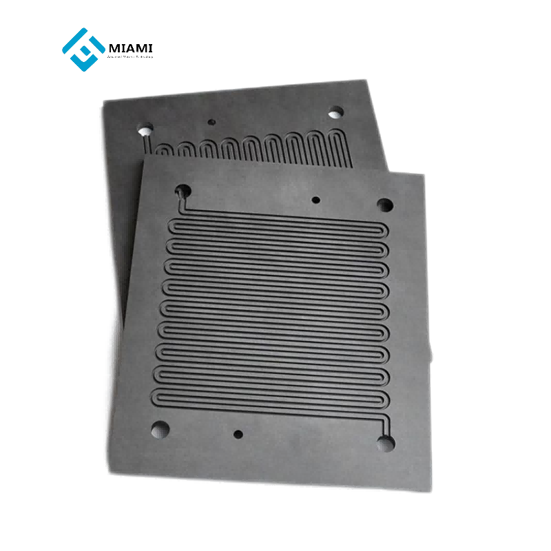 Nonpermeable graphite-hydrogen fuel cell bipolar plates