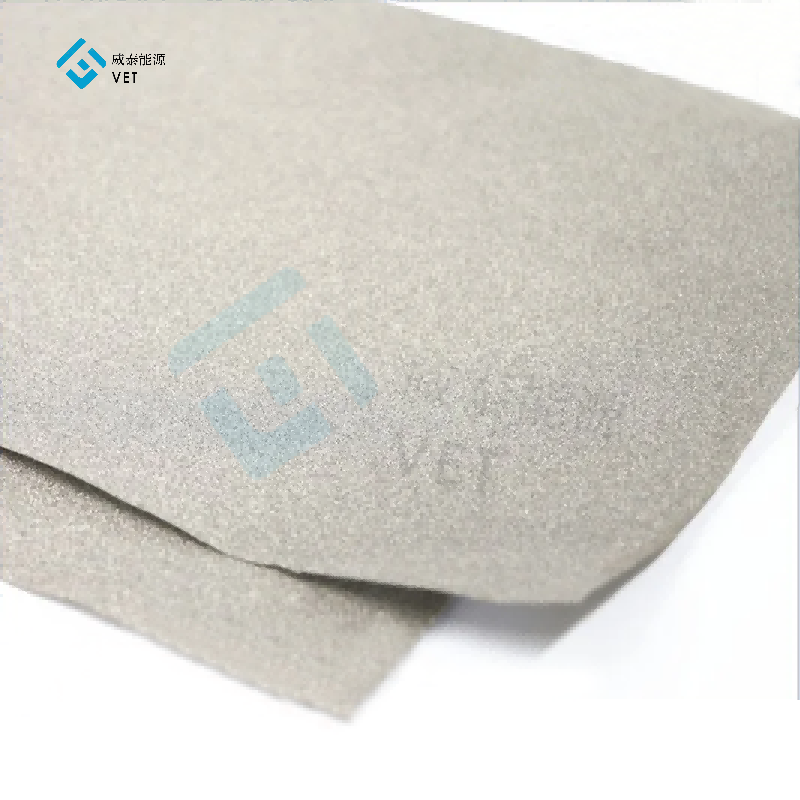 High performance fuel cell titanium felt
