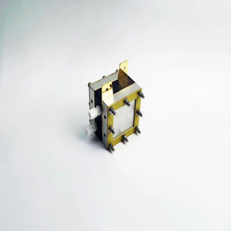 special fixture used to test the performance of the fuel cell membrane electrode