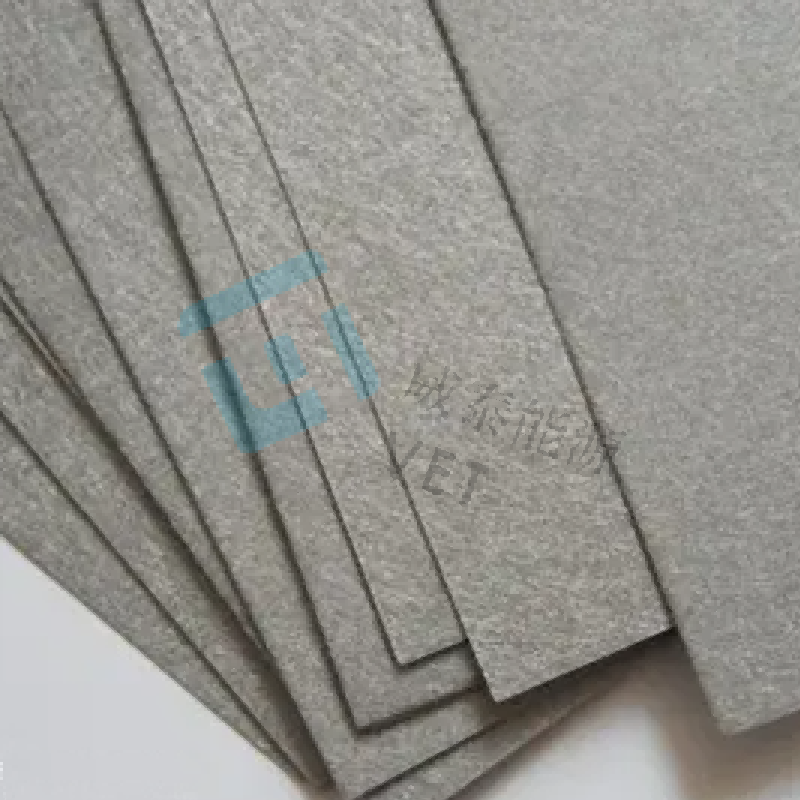 Titanium felt fuel cell electrolyzer hydrogen anode material Metal fiber felt